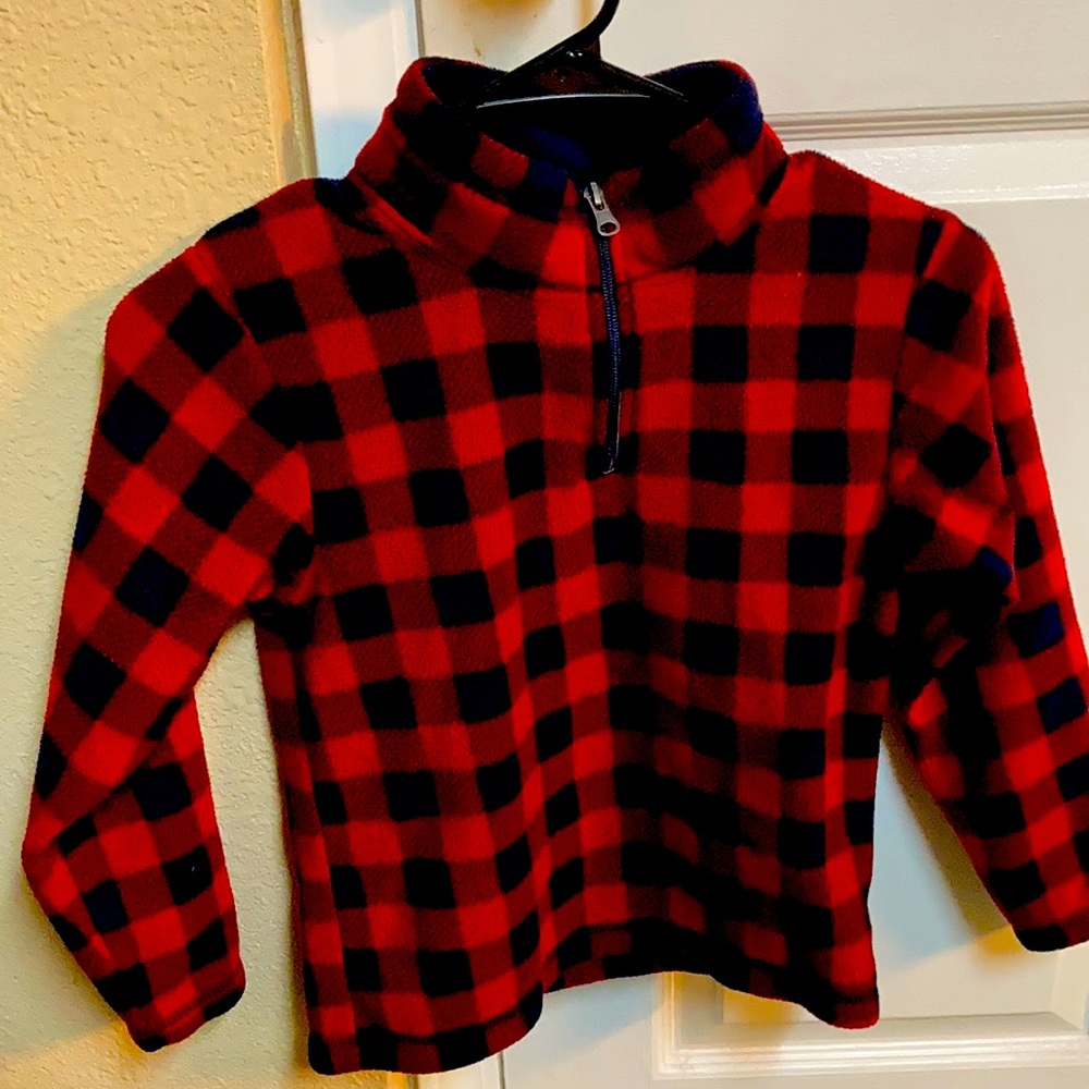 PLAID FLEECE KID’s Jacket Sz 5-6